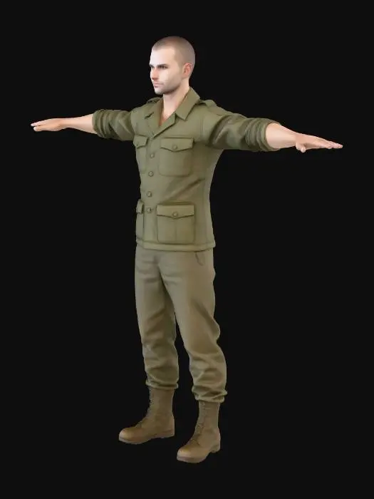 3D model for Military Portrait