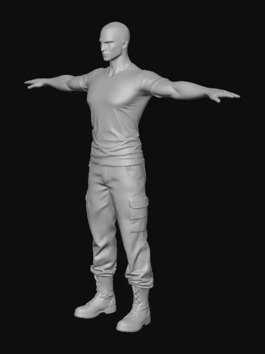 3D model for U.S. Army Soldier Portrait