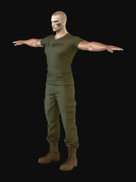 3D model for U.S. Army Soldier Portrait