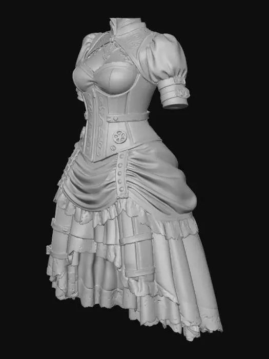 3D model for Steampunk Elegance