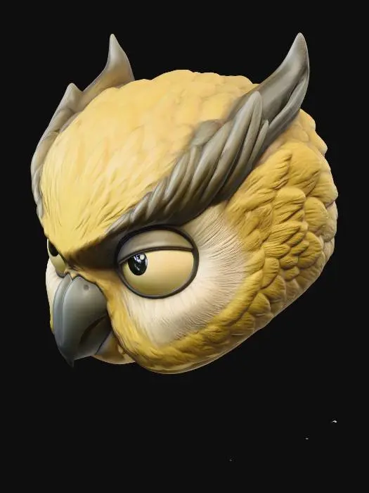3D model for Dreaming Cockatoo