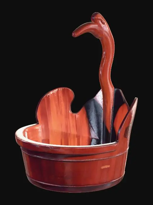 3D model for Swan-Handled Heart Basket