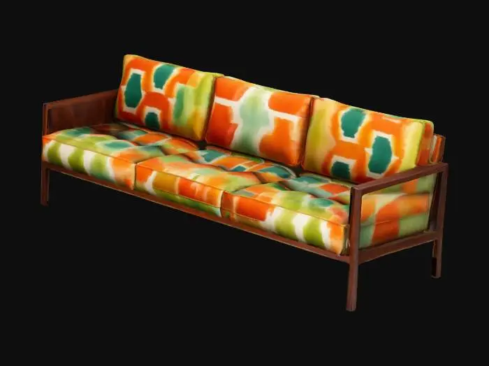 3D model for Groovy Upholstery sofa