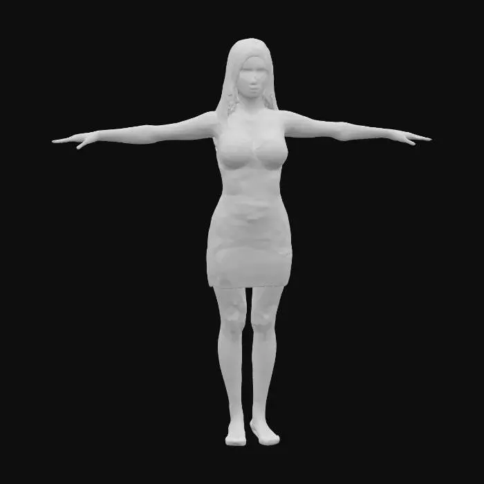3D model for T-Pose Elegance