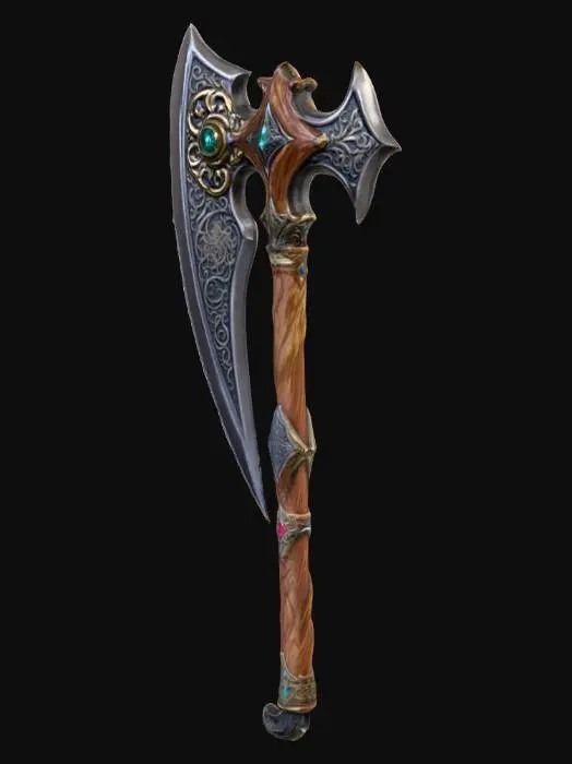 3D model for Azure Battleaxe