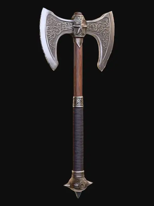 3D model for Battle Rune Axe