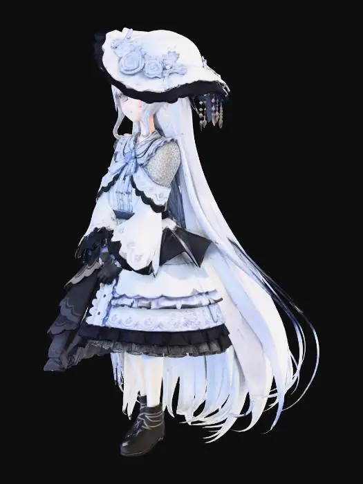 3D model for Tsukishiro Yuki