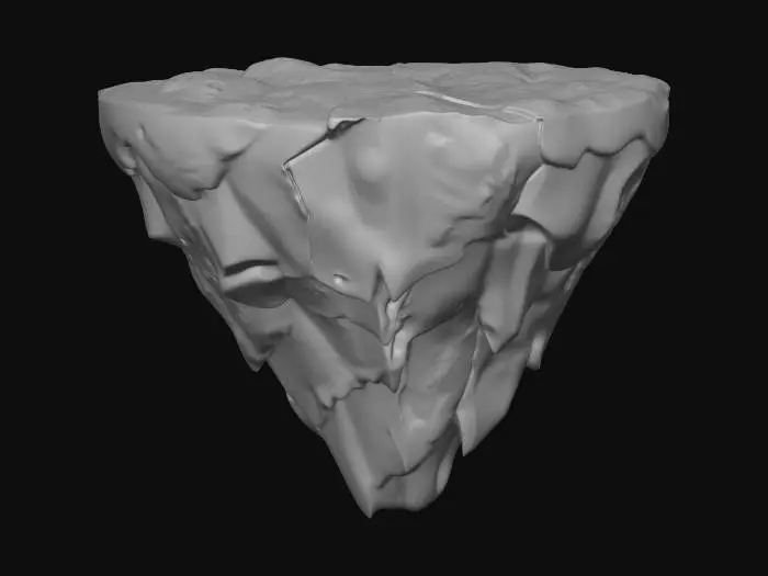 3D model for Floating Rock Island