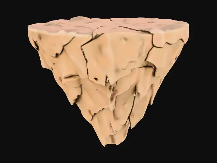 3D model for Floating Rock Island