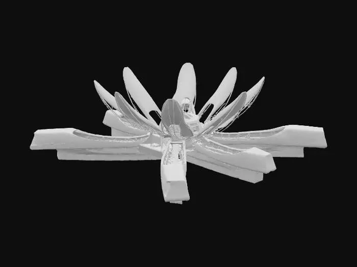 3D model for Futuristic Space Hub