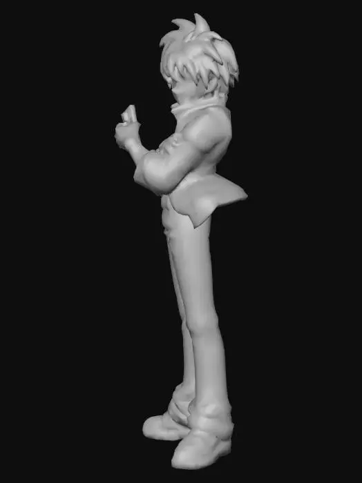 3D model for Anime Character with Card