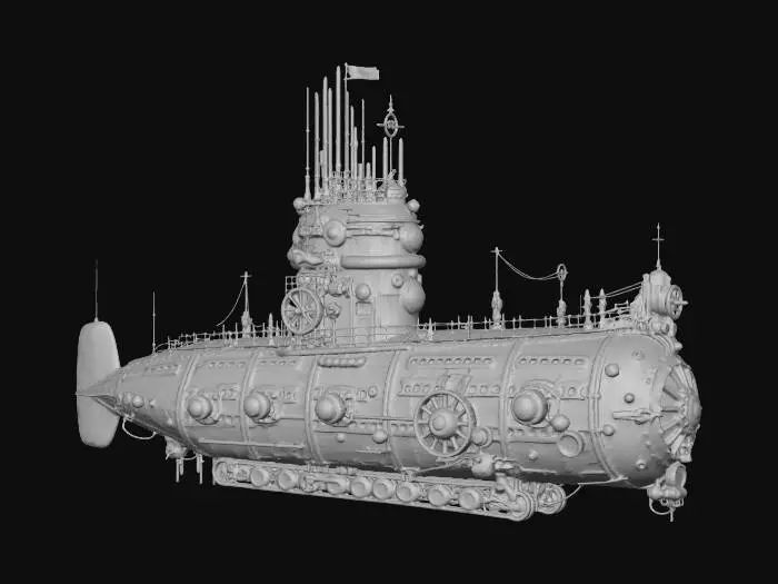 3D model for AMHIBIOUS SUBMARINE