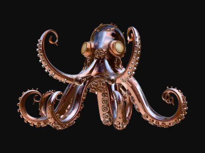 3D model for CLOCKWORK OCTOPUS