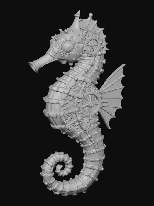 3D model for STEAMPUNK SEAHORSE