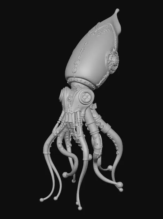 3D model for STEAMPUNK SQUID