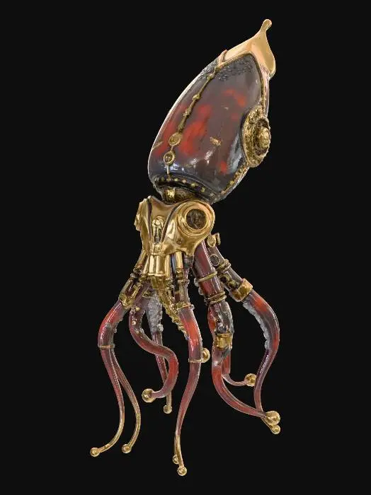3D model for STEAMPUNK SQUID