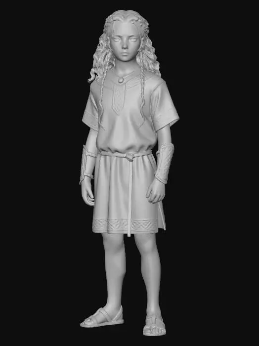 3D model for VIKING CHILD WARRIOR