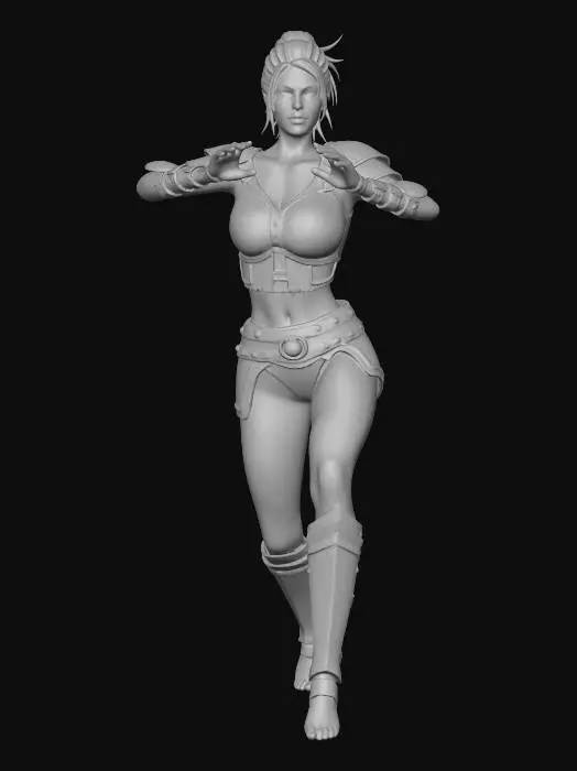 3D model for WARRIOR STANCE