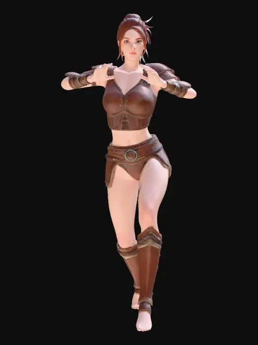 3D model for WARRIOR STANCE