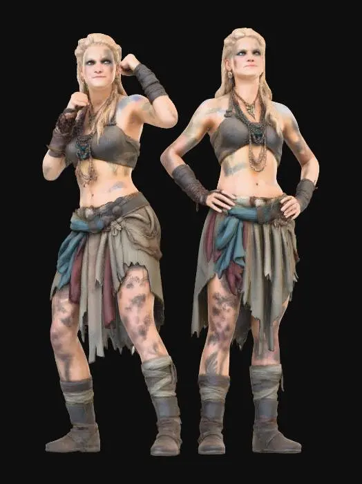 3D model for WARRIOR_TWINS