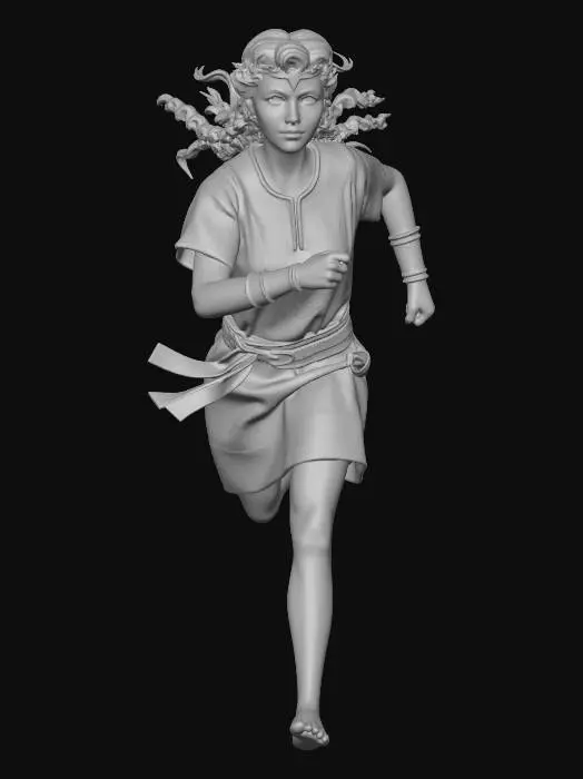 3D model for RUNNING THROUGH TIME