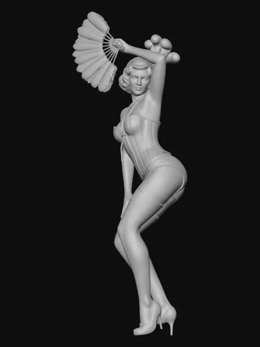3D model for BURLESQUE DANCER