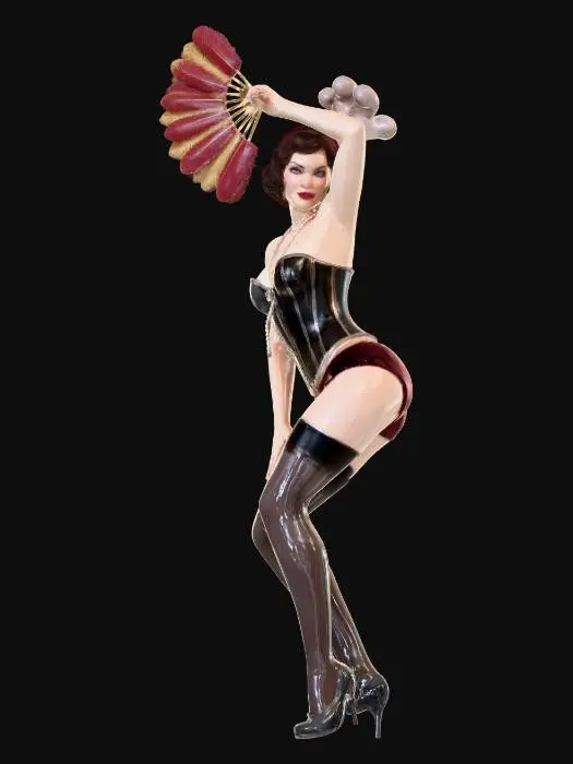 3D model for BURLESQUE DANCER
