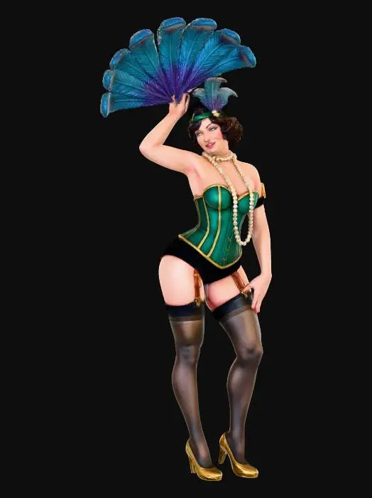 3D model for FEATHER SHOWGIRL