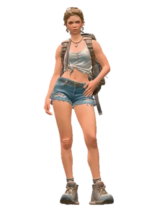 VAGABOND GIRL - Journey 3D model, vytvořený pomocí AI
