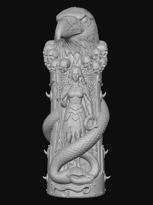 3D model for GODDESS MORRIGAN RAVEN