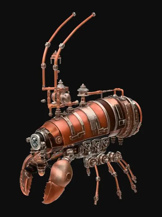 3D model for COPPER LOBSTER AUTOMATON