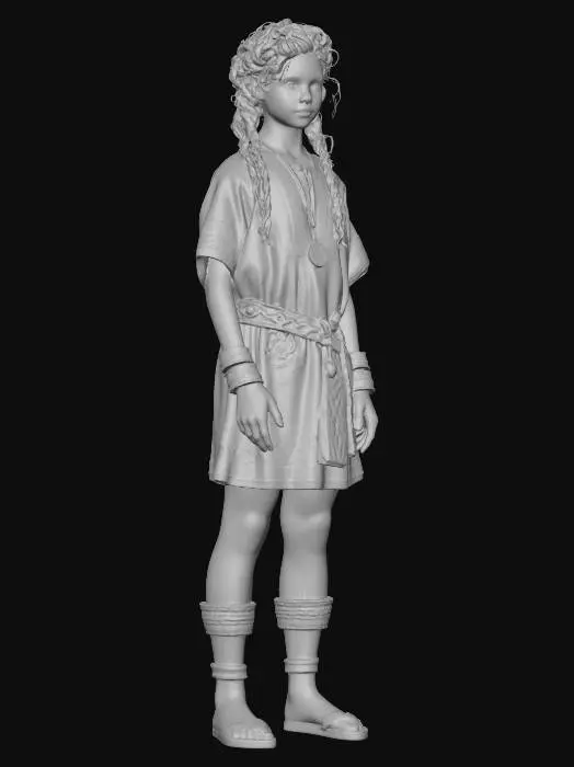 3D model for Braid of the Bronze Pendant