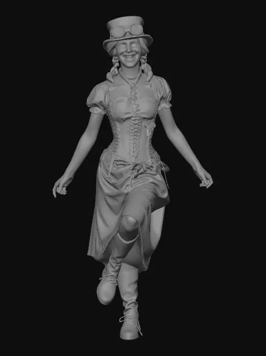 3D model for Steampunk Adventurer