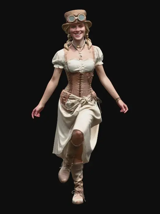 3D model for Steampunk Adventurer
