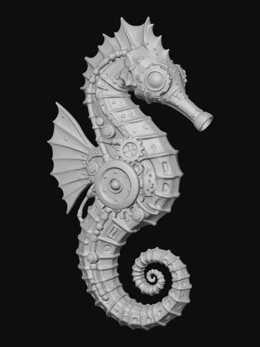 3D model for MECHA SEAHORSE