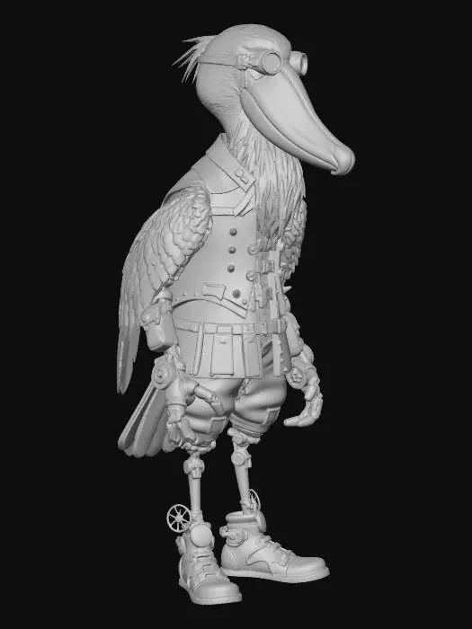 3D model for CLOCKWORK SHOEBILL