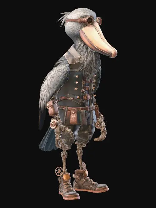 3D model for CLOCKWORK SHOEBILL