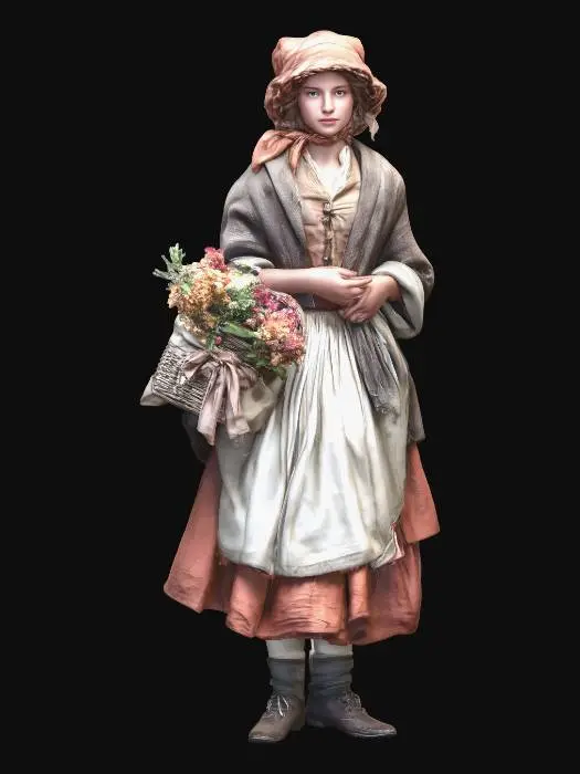 3D model for BASKET OF WILDFLOWERS