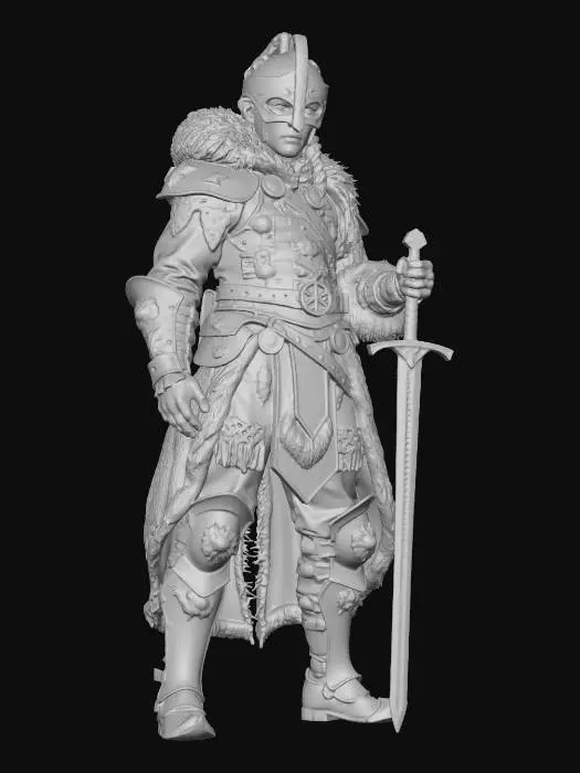 3D model for YOUNG WARLORD