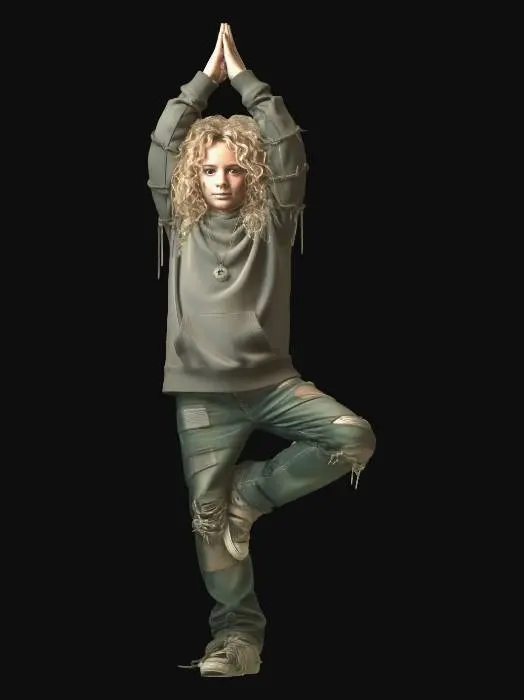 3D model for TREE POSE JAX GREY