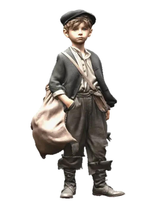 YOUNG SMALL THIEF 3D model, vytvořený pomocí AI