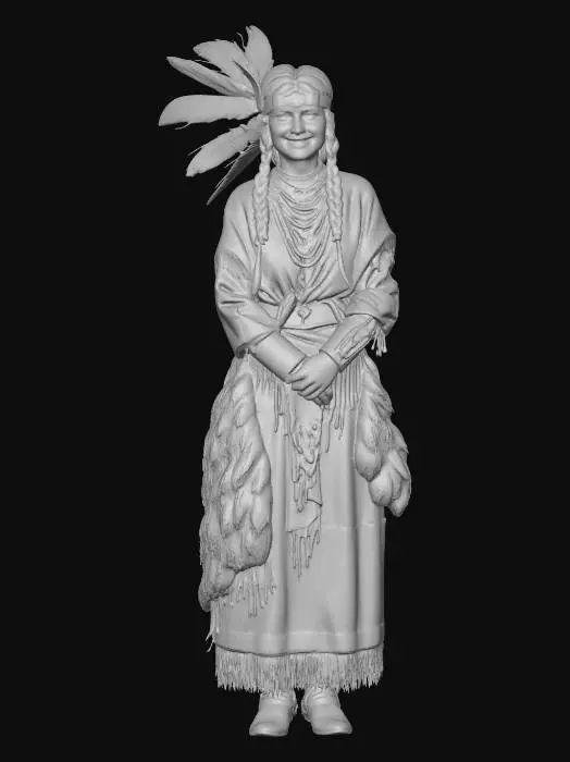 3D model for Feathered Grace
