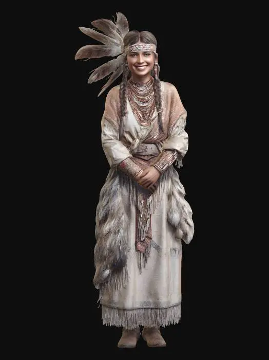 3D model for Feathered Grace