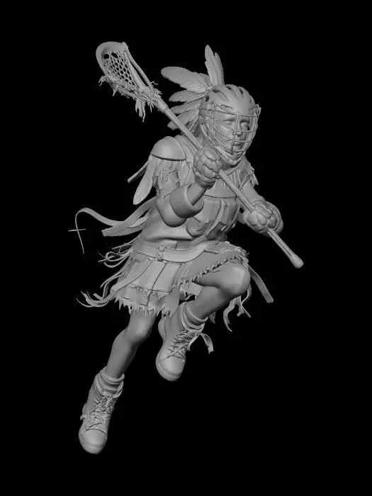 3D model for Feathered Warrior in Flight
