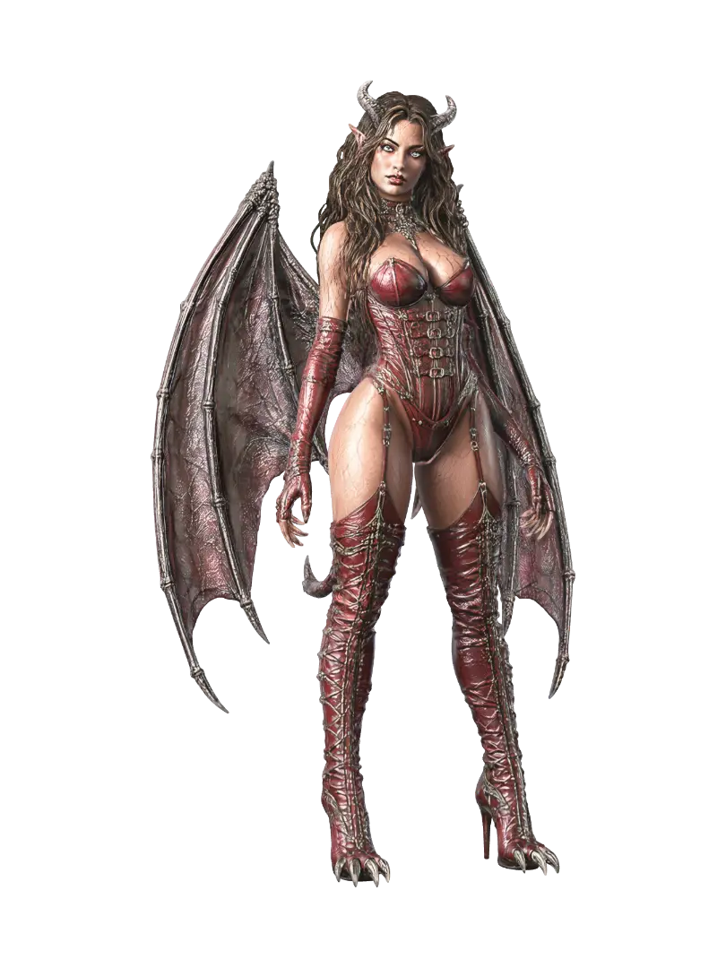 CRIMSON HELLION - Diablo 3D model, vytvořený pomocí AI
