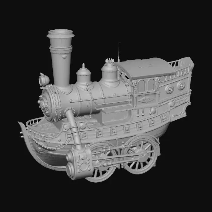 3D model for STEAMSIP LOCOMOTIVE dec15proc