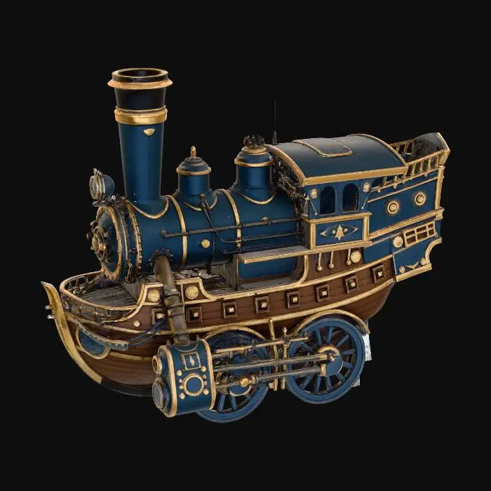 3D model for STEAMSIP LOCOMOTIVE dec15proc