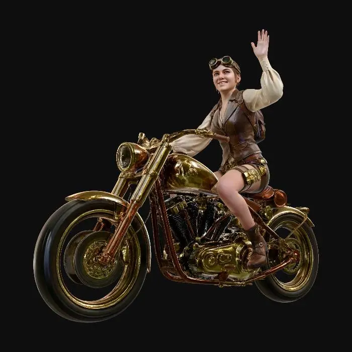 3D model for Gilded Steampunk Rider