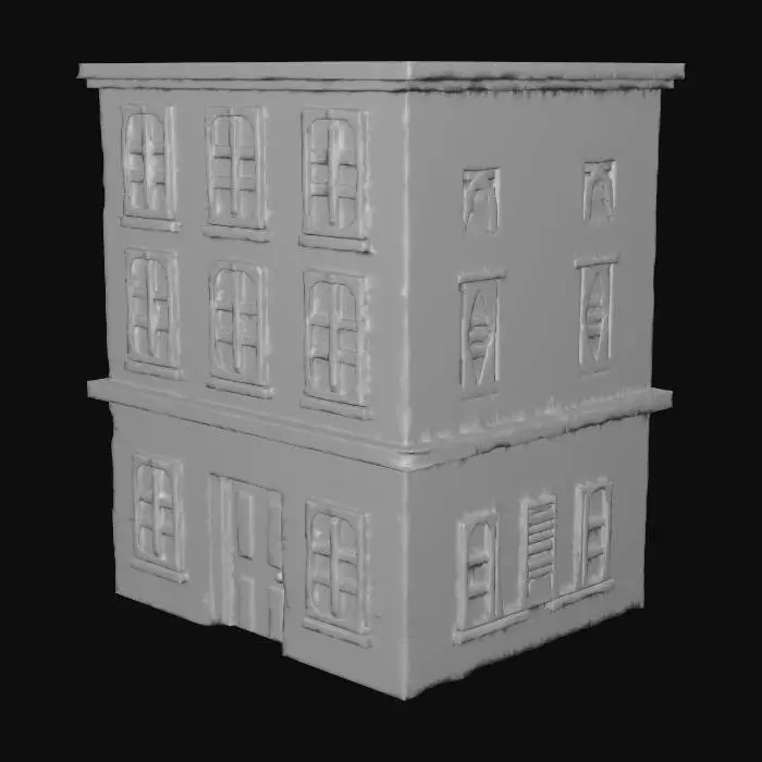 3D model for Red Townhouse
