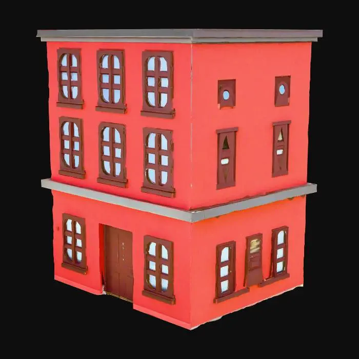 3D model for Red Townhouse
